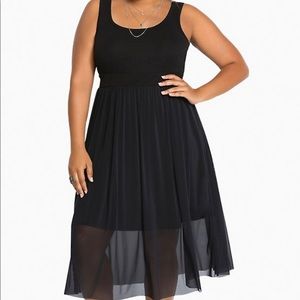 🚫SOLD🚫TORRID Mesh Midi Tank Dress